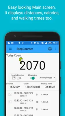 StepCounter Pedometer android App screenshot 4